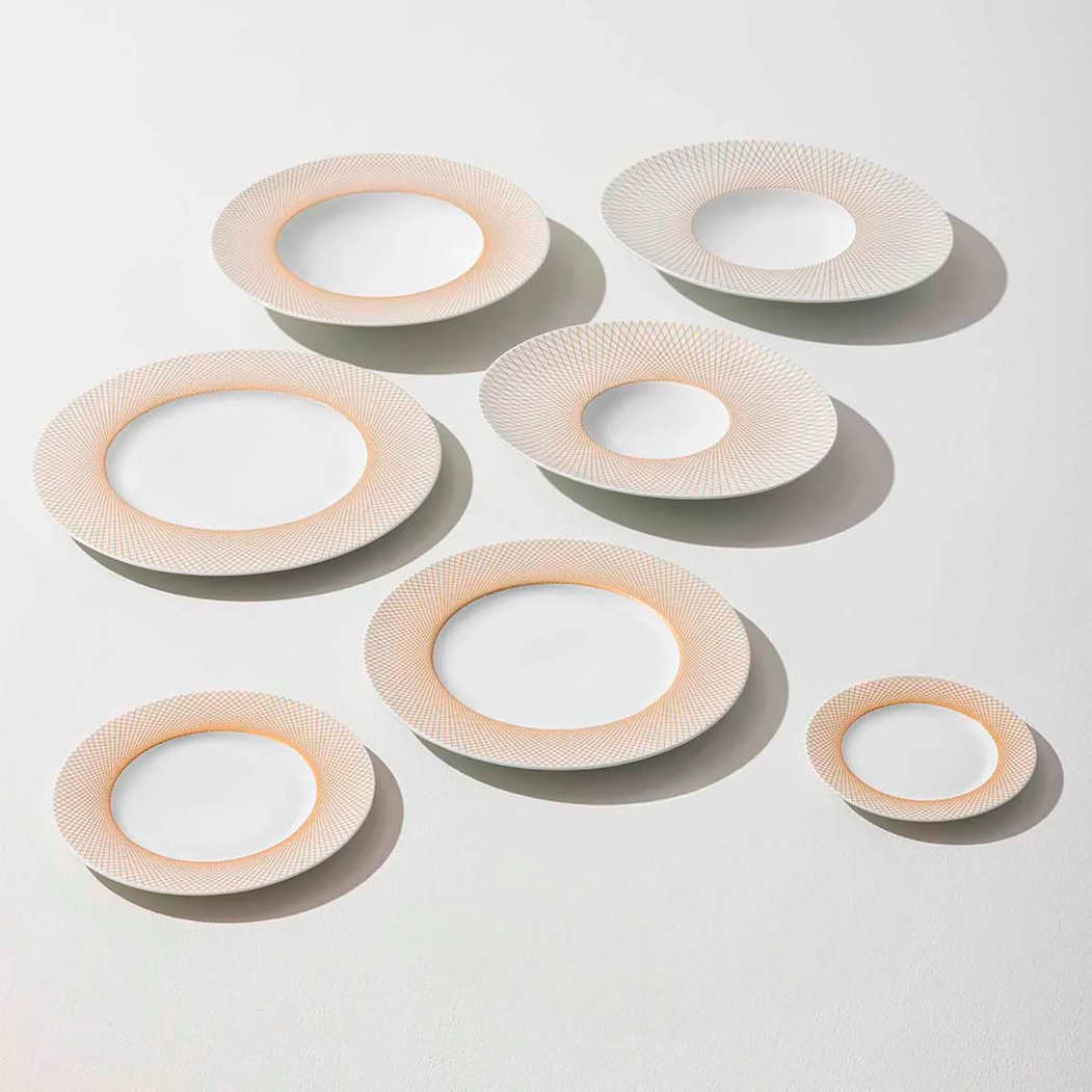 Prato Oval Graphique 32x27cm, Porcelana Branca - Degrenne - 3057192454576