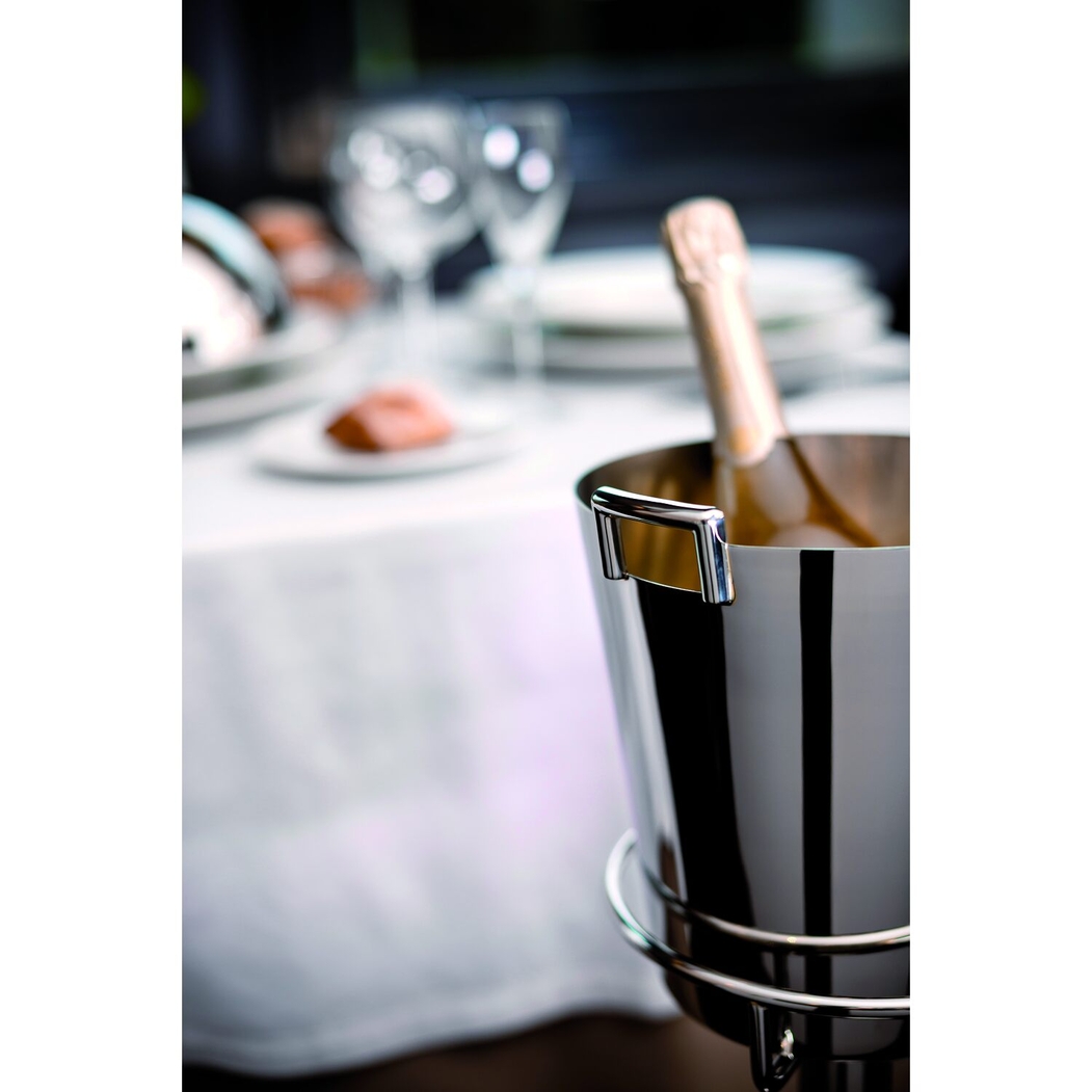 Degrenne Newport Bar 2 Bottle Champagne Bucket Grey Stainless Steel - Degrenne - 3057191841803