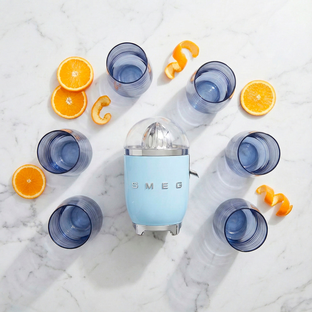 Blue Fresh Morning Set - Twister & SMEG Citrus Edition - SMEG Portugal | Exclusive Design Kitchen Packs - 5602737110523