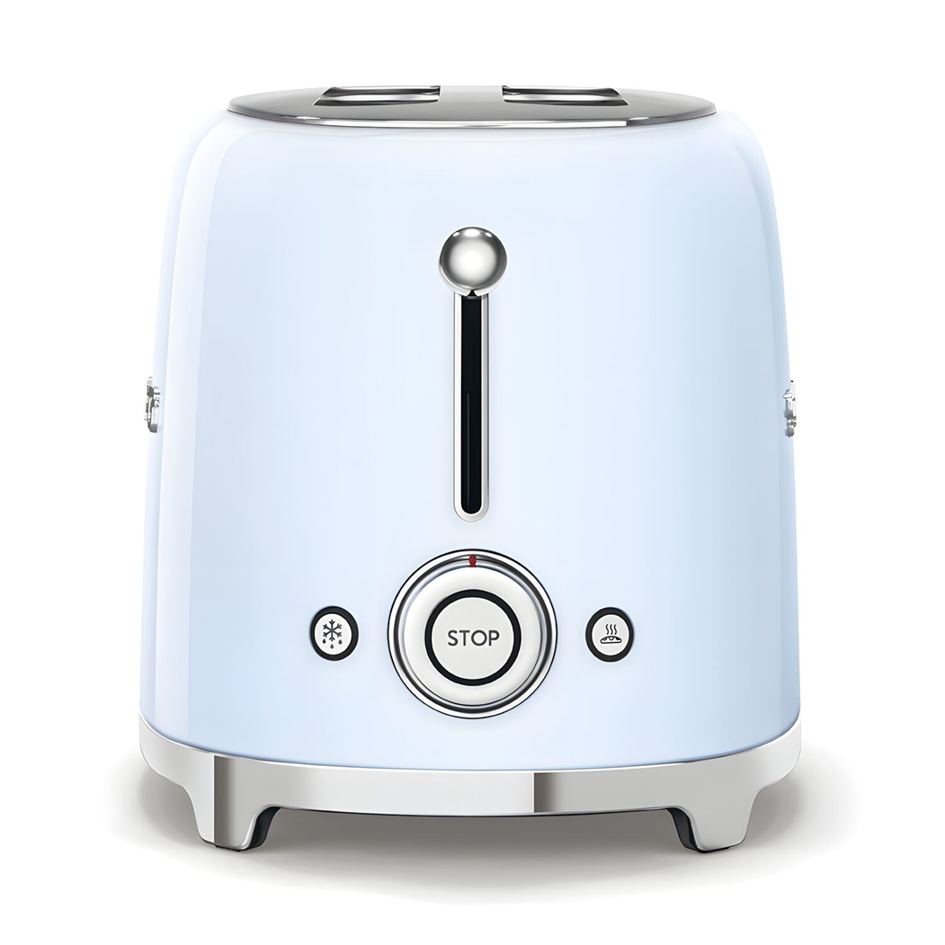Smeg 2 Slice Toaster Stainless Steel 950 W Pastel Blue 50's Style - SMEG Portugal | Exclusive Design Kitchen Packs - 8017709189099