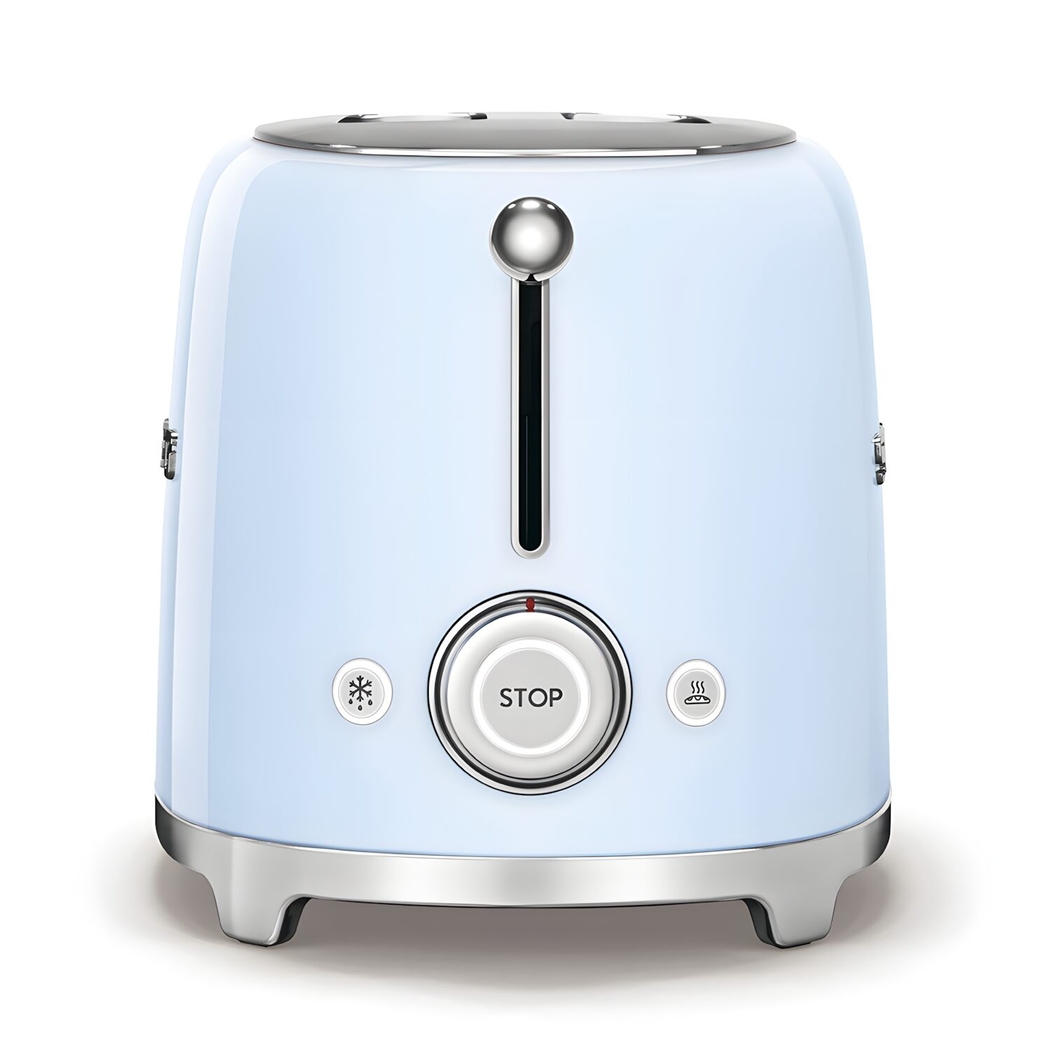 Smeg 2 Slice Toaster Stainless Steel 950 W Pastel Blue 50's Style - SMEG Portugal | Exclusive Design Kitchen Packs - 8017709189099