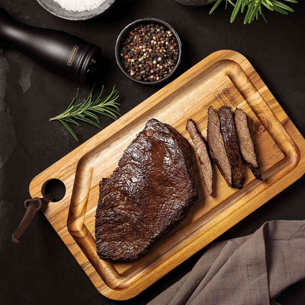 Tramontina Churrasco Cutting/Serving Board 49 x 28 cm Teak Wood - Tramontina - 7896403769261