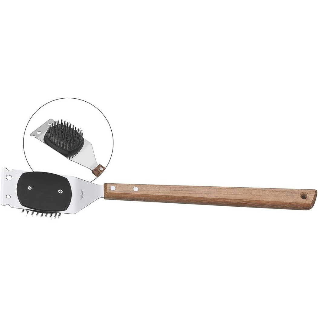 Tramontina Churrasco Escova para Limpeza de Grelhadores 42 cm Madeira Natural - Tramontina - 7891112175402