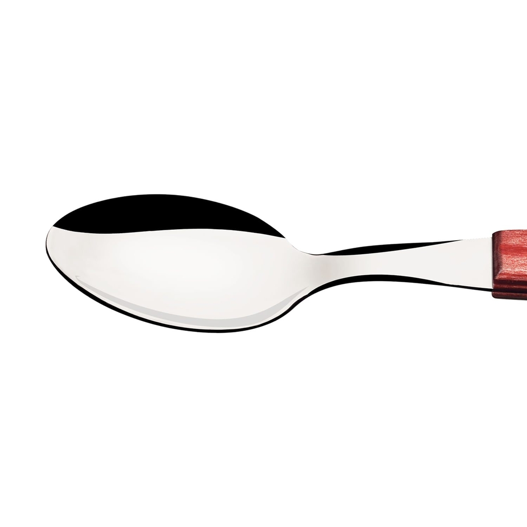 Tramontina Polywood 6 Piece Teaspoon Set Red - Tramontina - 7891112108257