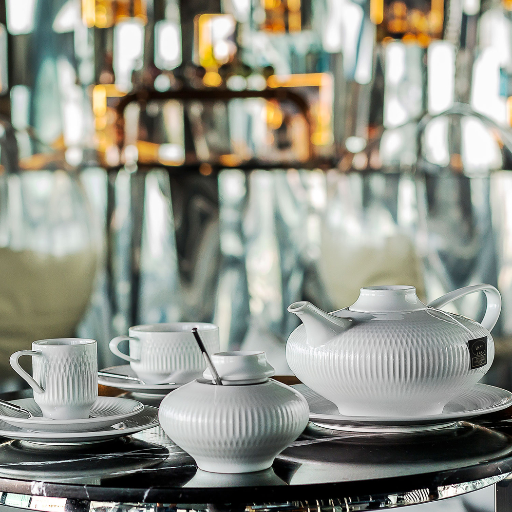Utopia tea cup and saucer white 240ml - Vista Alegre - 5601266909561