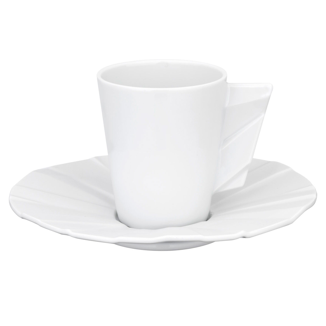 Matrix Coffee Cup and Saucer 84 ml, Glazed Porcelain | Kanto.pt