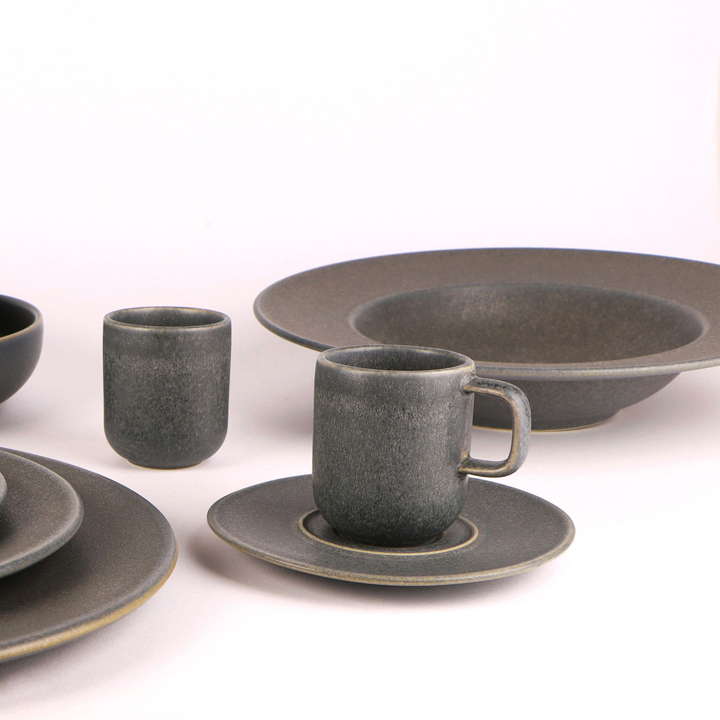 Chávena café Único Antracite 90ml - Mesa Ceramics - 5602737102757