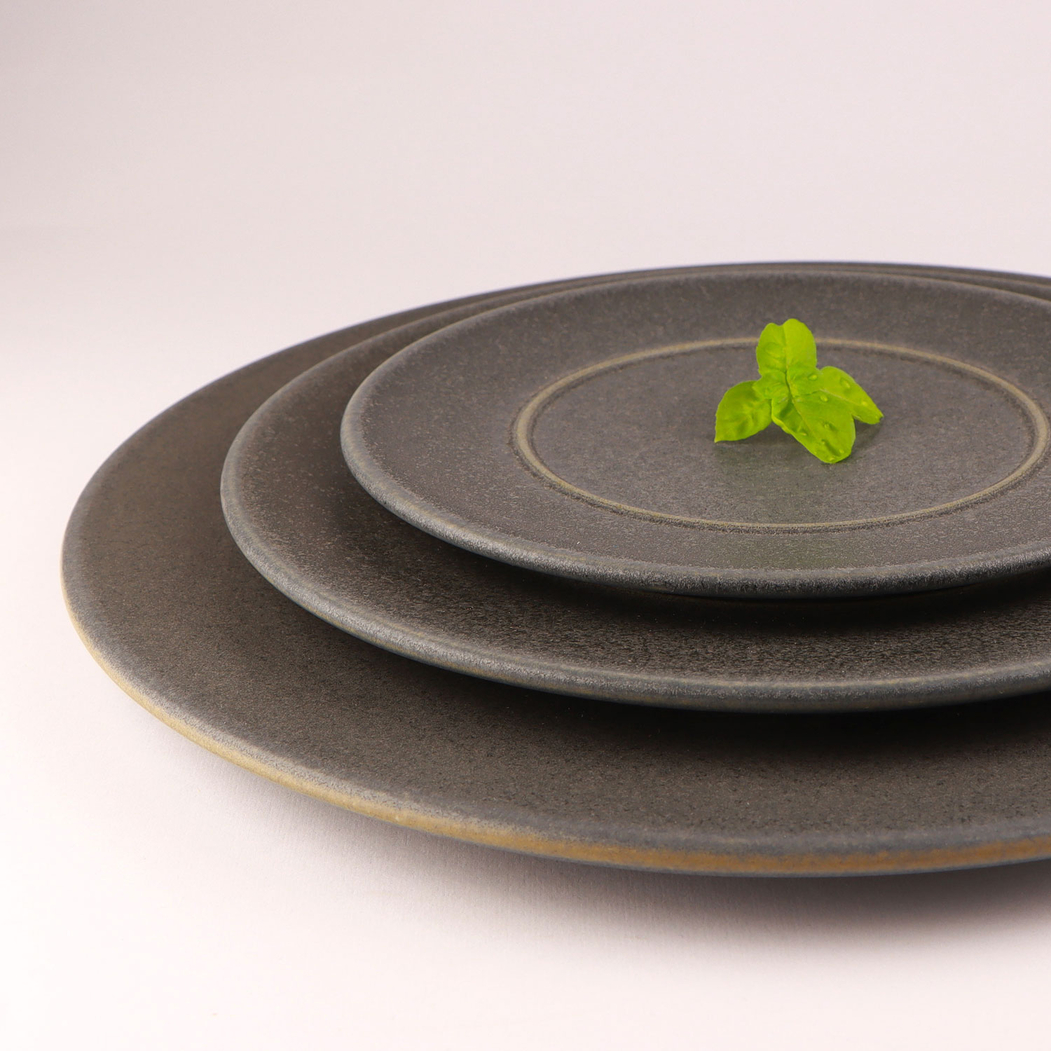 Prato raso Único Antracite 22cm - Mesa Ceramics - 5600498212593