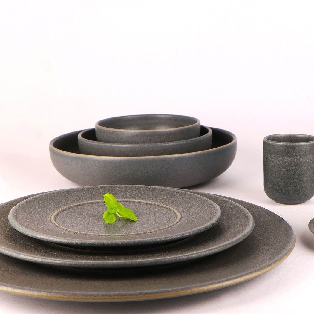 Único Anthracite bowl 22 cm - Mesa Ceramics - 5600498212623