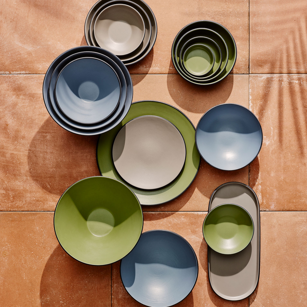 Baja Oval Shape Sandstone Melamine Platter 29×13cm - Steelite - 5018461693360