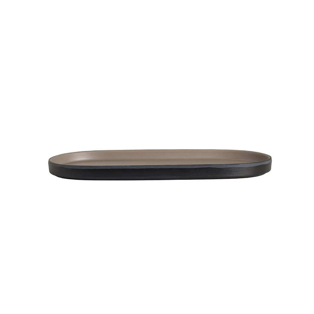 Baja Oval Shape Sandstone Melamine Platter 29×13cm - Steelite - 5018461693360