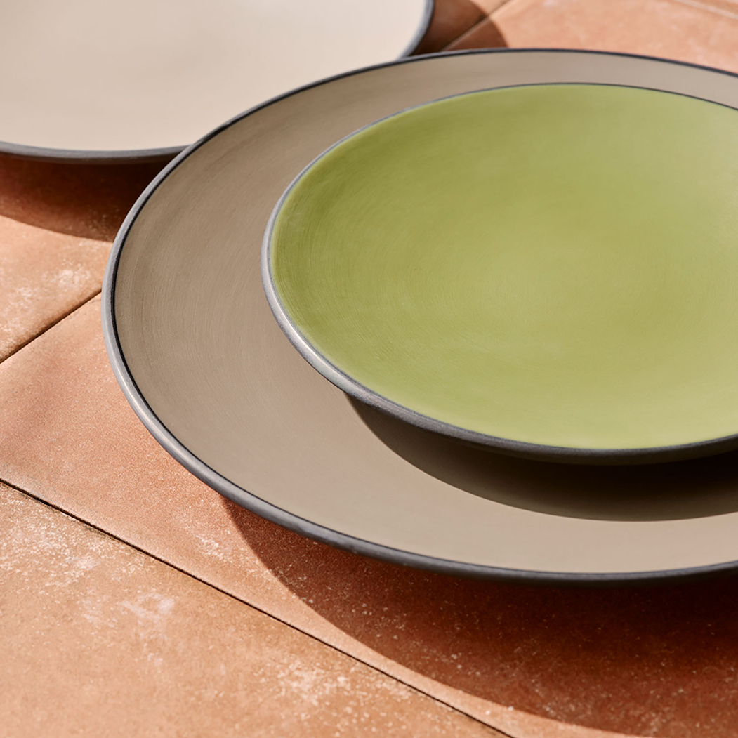 20cm Baja Sandstone Plate, durable Melamine - Steelite - 5018461693384