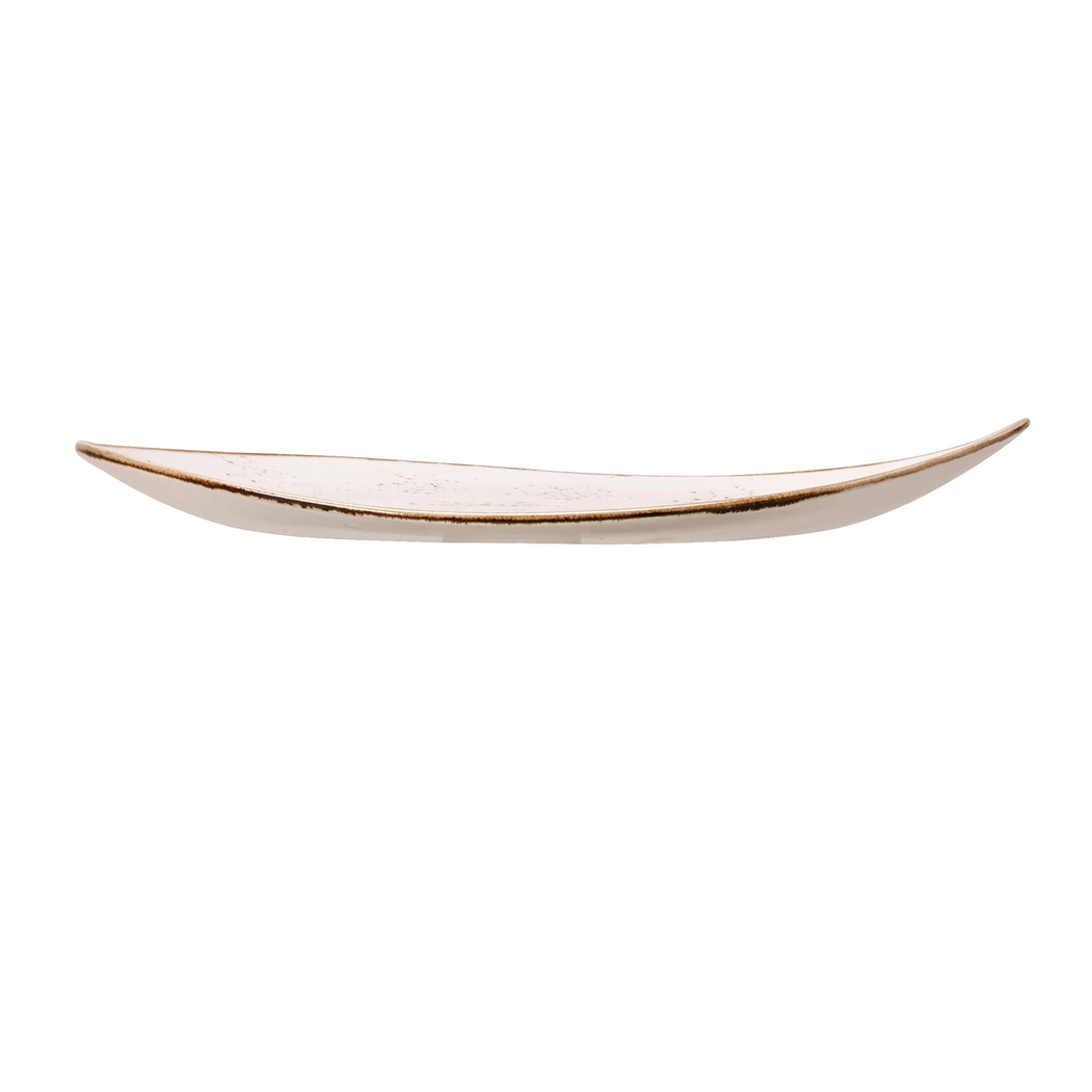 Prato Raso Oval Craft Branco 37cm, Porcelana vitrificada - Steelite - 5018461425213