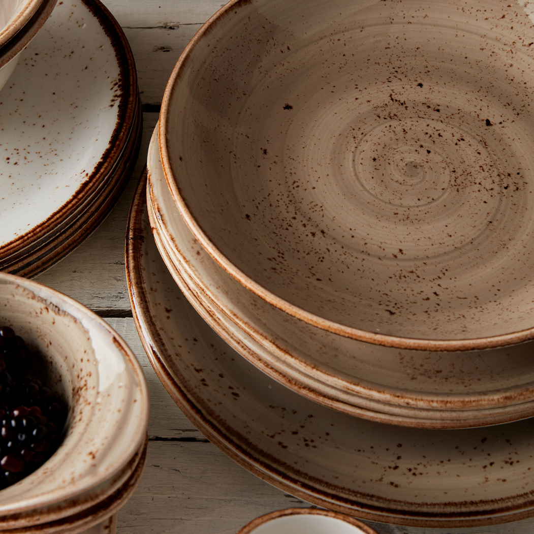 Prato Fundo 22cm, Craft Porcini, Porcelana vitrificada - Steelite - 5018461587416
