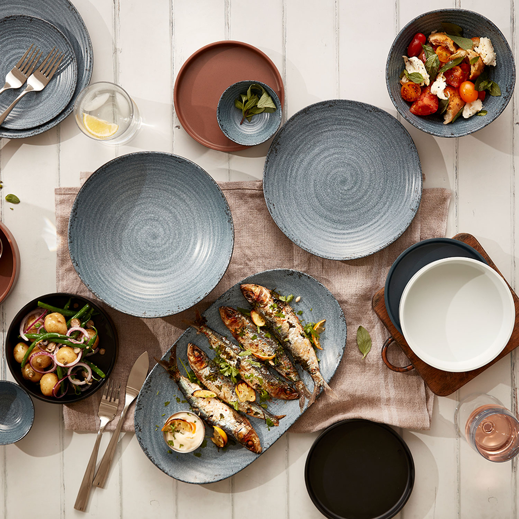 Stone Pompeii Tray 36x20cm, resistant Melamine - Steelite - 5602737099231
