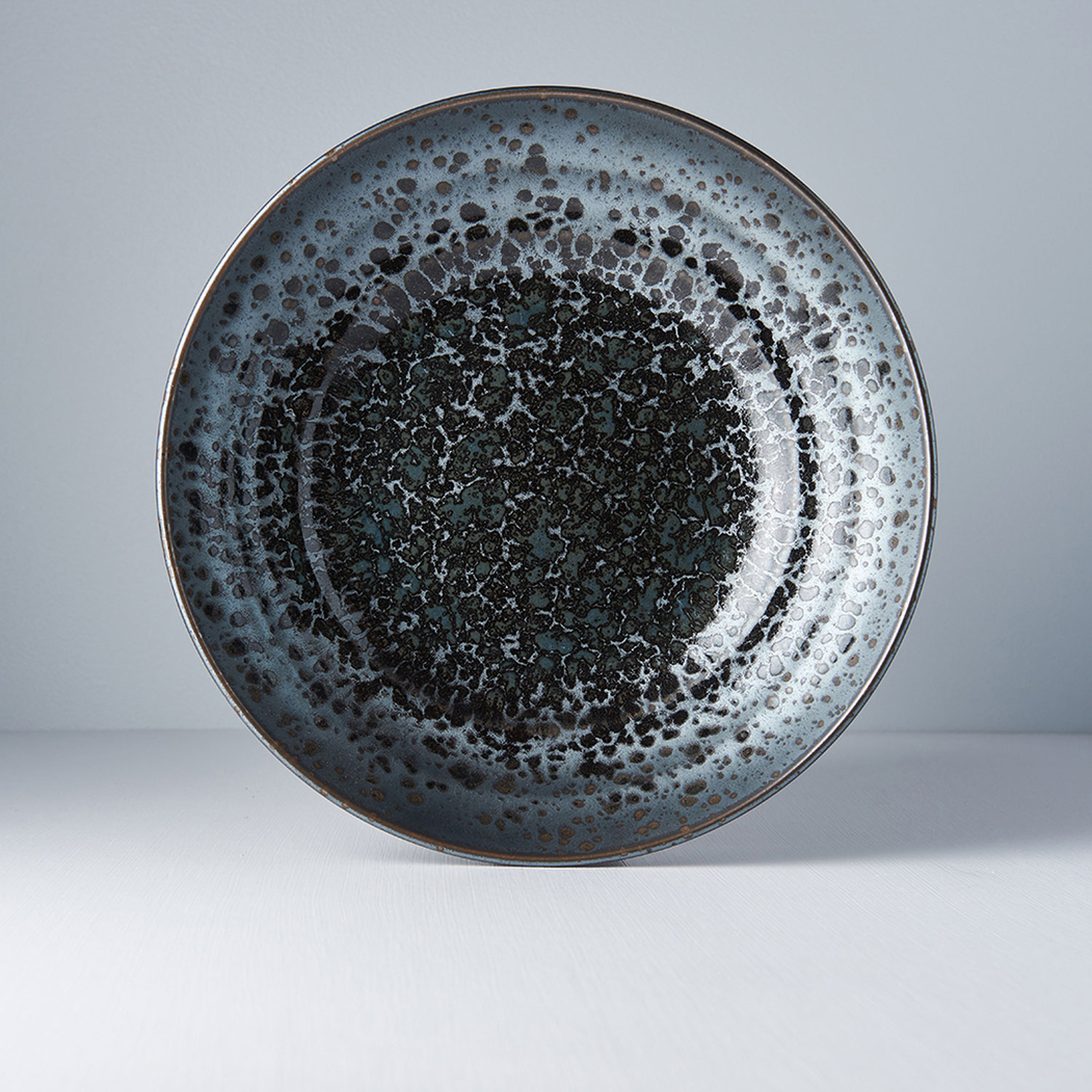 Black Pearl serving bowl with inner pattern 28,5cm - MIJ - 8594197821866