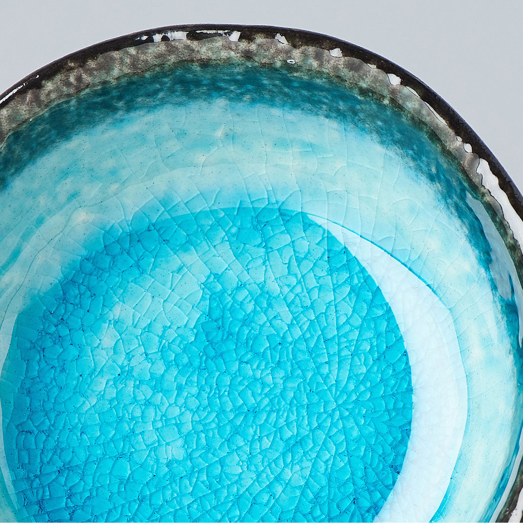 Taça Redonda Sky Blue 50ml, Porcelana Minoyaki, Azul Sereno - Made in Japan - 8594197821804