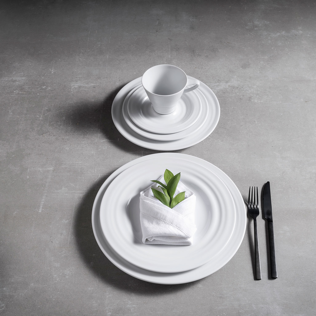 Prato raso Agma 28cm, Branco - Costa Verde - 5603578103927