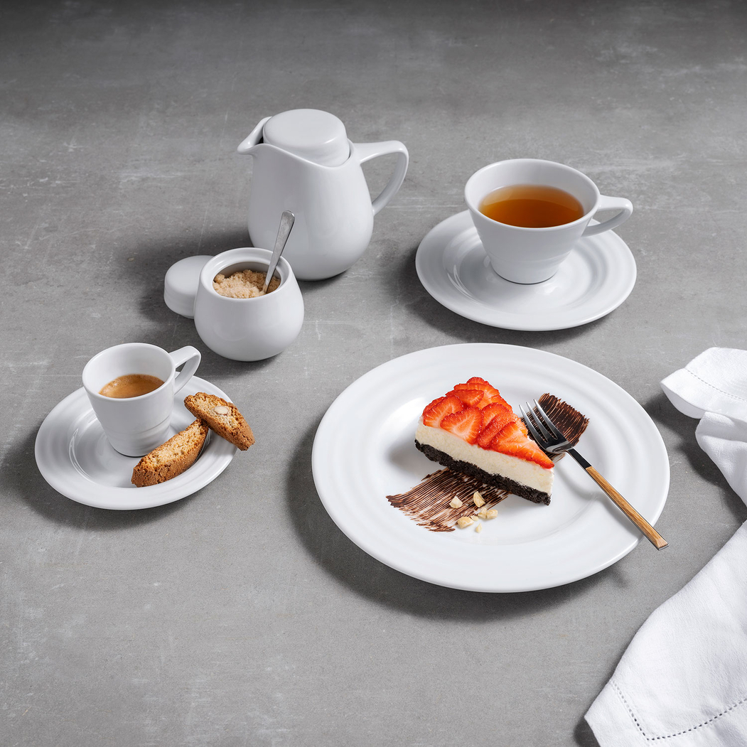 Dessert plate Agma 17cm, White - Costaverde - 5603578103972