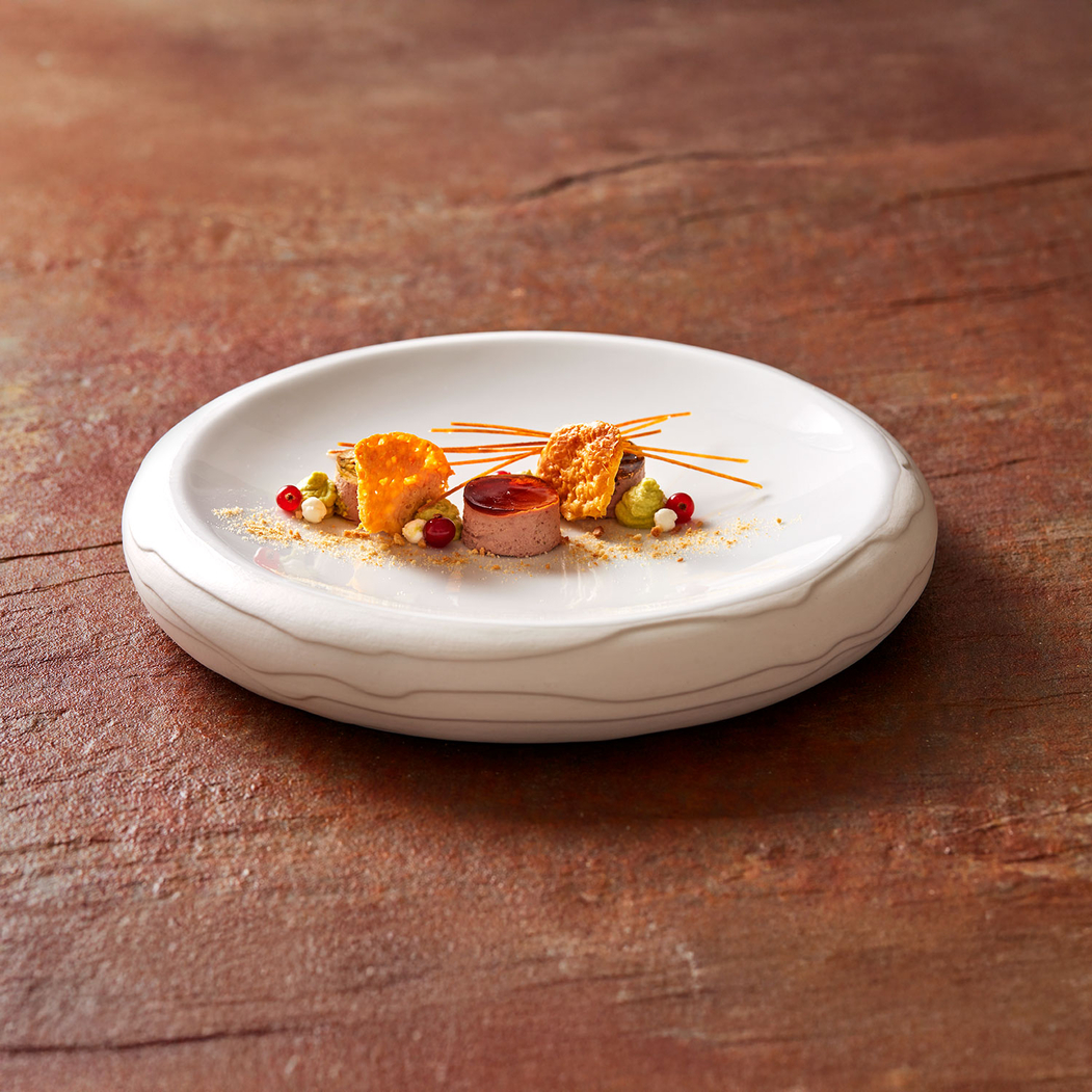 Terra round plate 30cm, white, professional porcelain - Costaverde - 5603578210151