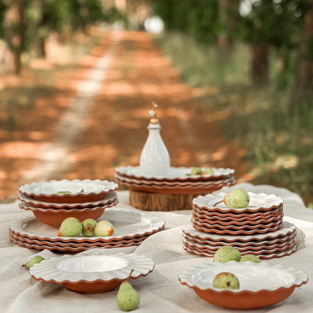 Maria Terracota Sam Baron Round Tray 39 cm - Maria Portugal Terracota - 5600851026713