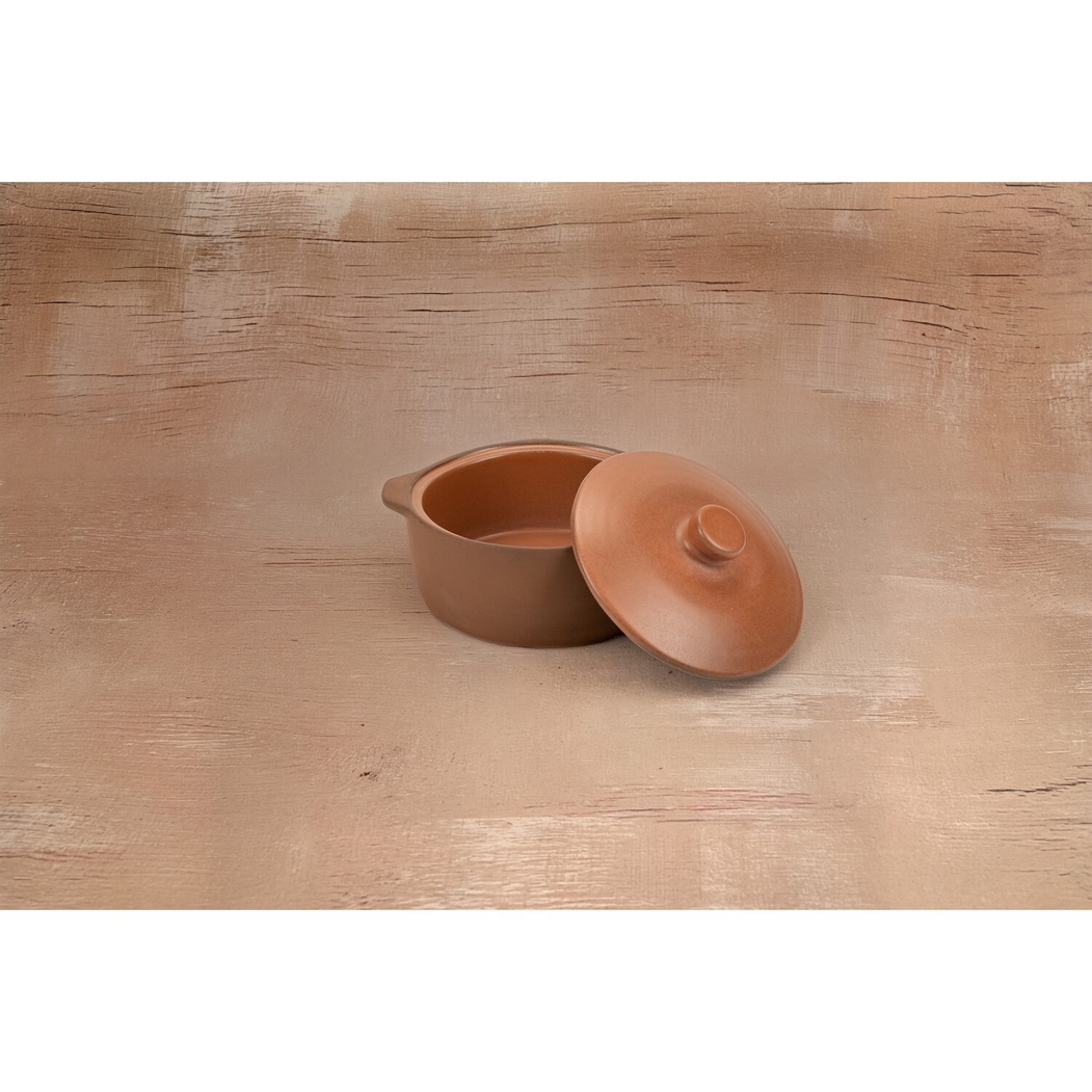 Maria Terracota Terra Salmon Medium Casserole 26 cm with Lid - Maria Portugal Terracota - 5600851020964