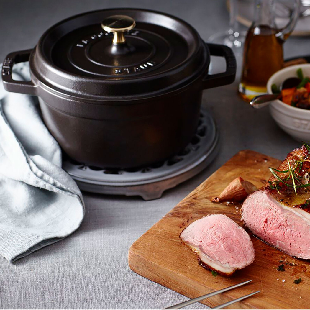 Round Cocotte 20cm, Cast Iron - Staub - 3272341020253