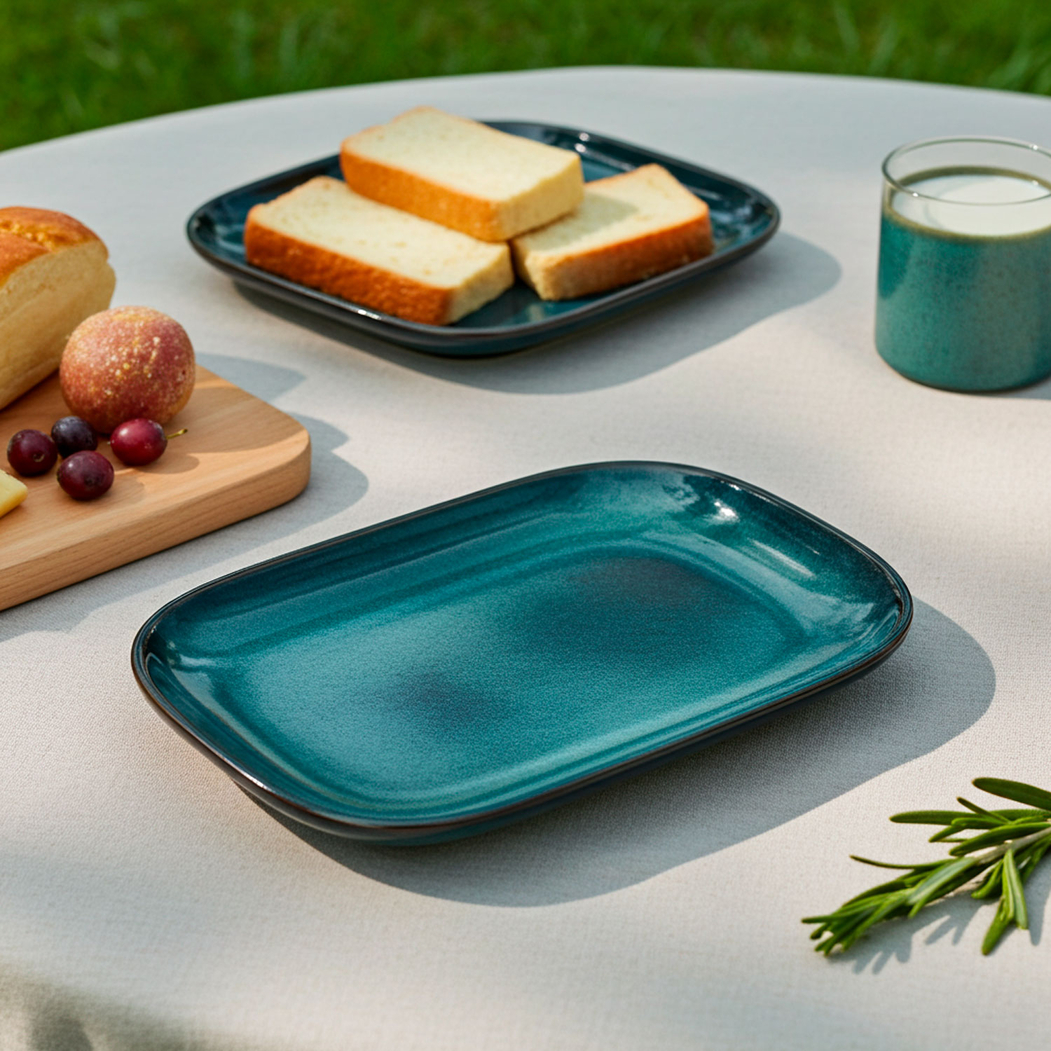 Travessa Organic Azul 25x17cm - Organic - 5604256024640