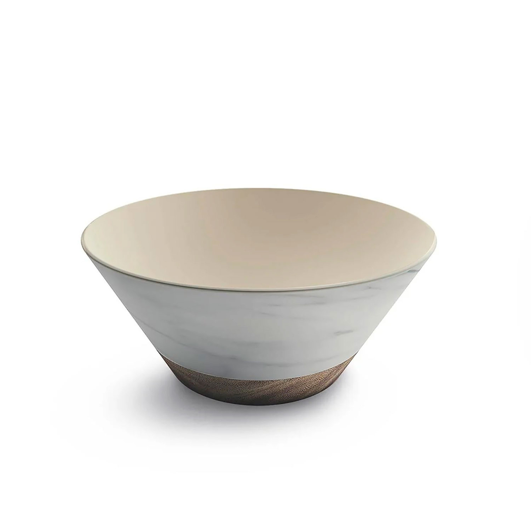 Saladeira Redonda Carrara, 26,5cm, Melamina - Touch Mel - 8028460482152