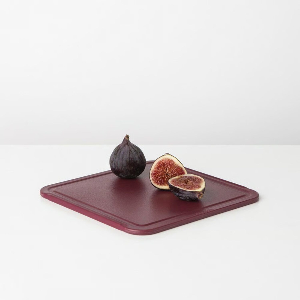 Brabantia Tasty+ Chopping Board 25x25 cm Aubergine Red Plastic - Brabantia - 8710755123139