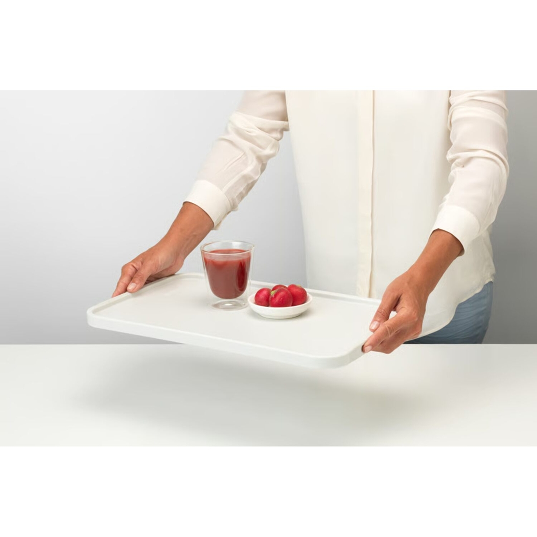 Brabantia Tasty+ Chopping Board and Serving Tray Large Light Grey Plastic - Brabantia - 8710755123146