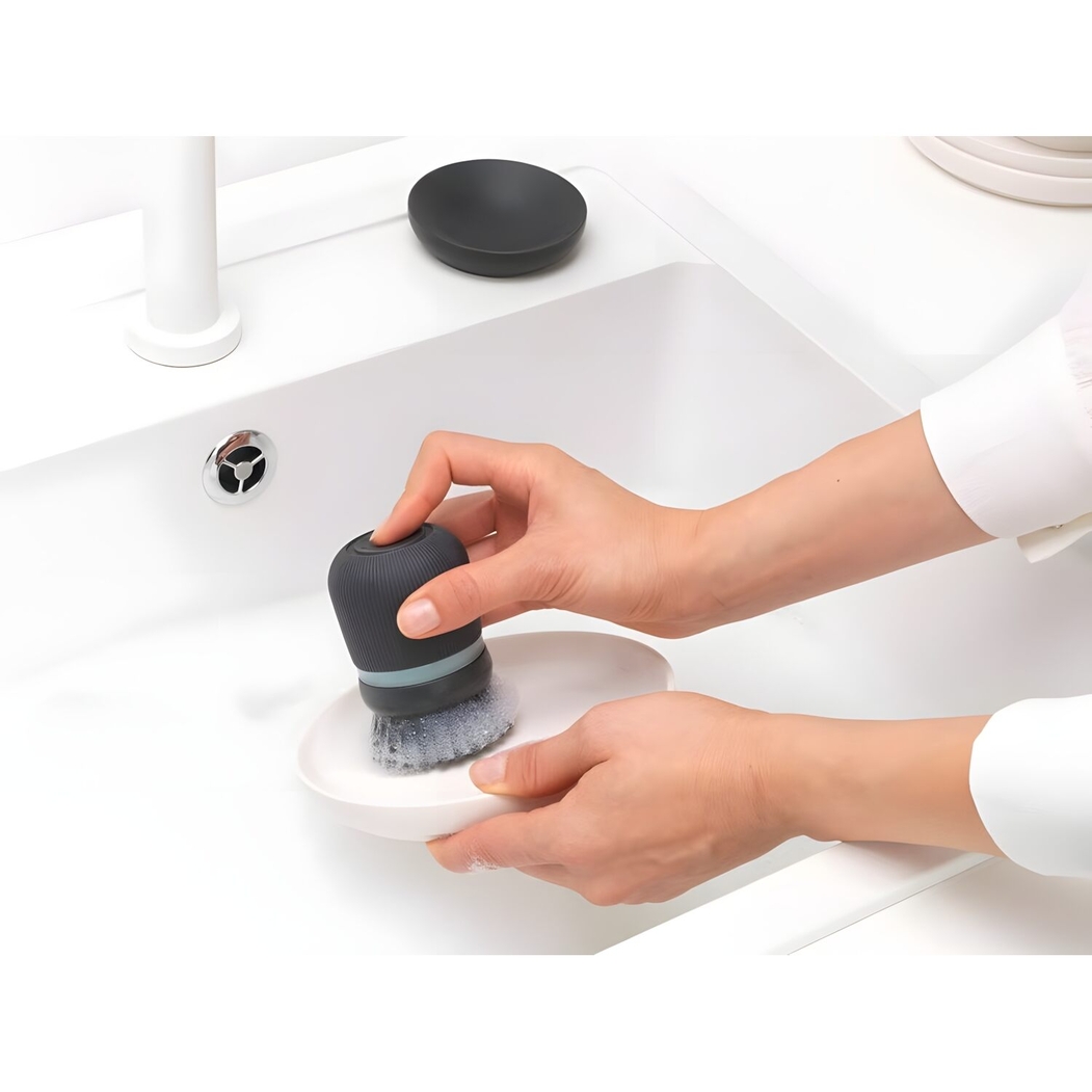 Brabantia Escova de Lavar Loiça com dispensador de sabão 9,8 cm Cinzento Escuro - Brabantia - 8710755302626