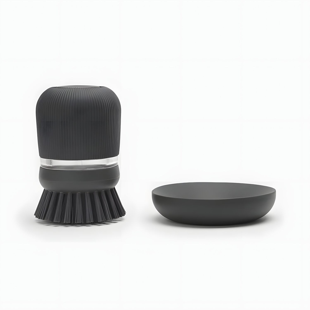 Brabantia Escova de Lavar Loiça com dispensador de sabão 9,8 cm Cinzento Escuro - Brabantia - 8710755302626