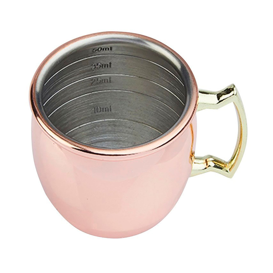 Caneca Moscow Mule Curva, 50ml, Aço Inoxidável - Beaumont - 5020229110040