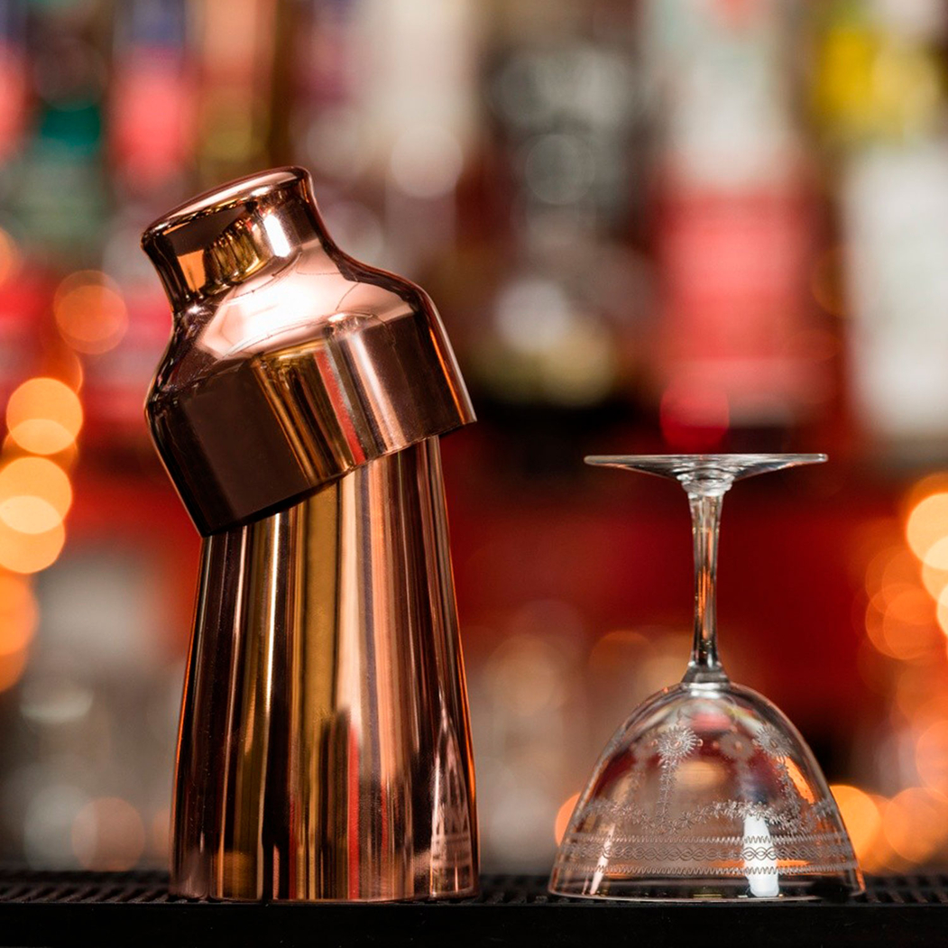 Shaker Cobre Art Déco 550ml, Aço Inoxidável - Beaumont - 5020229107453