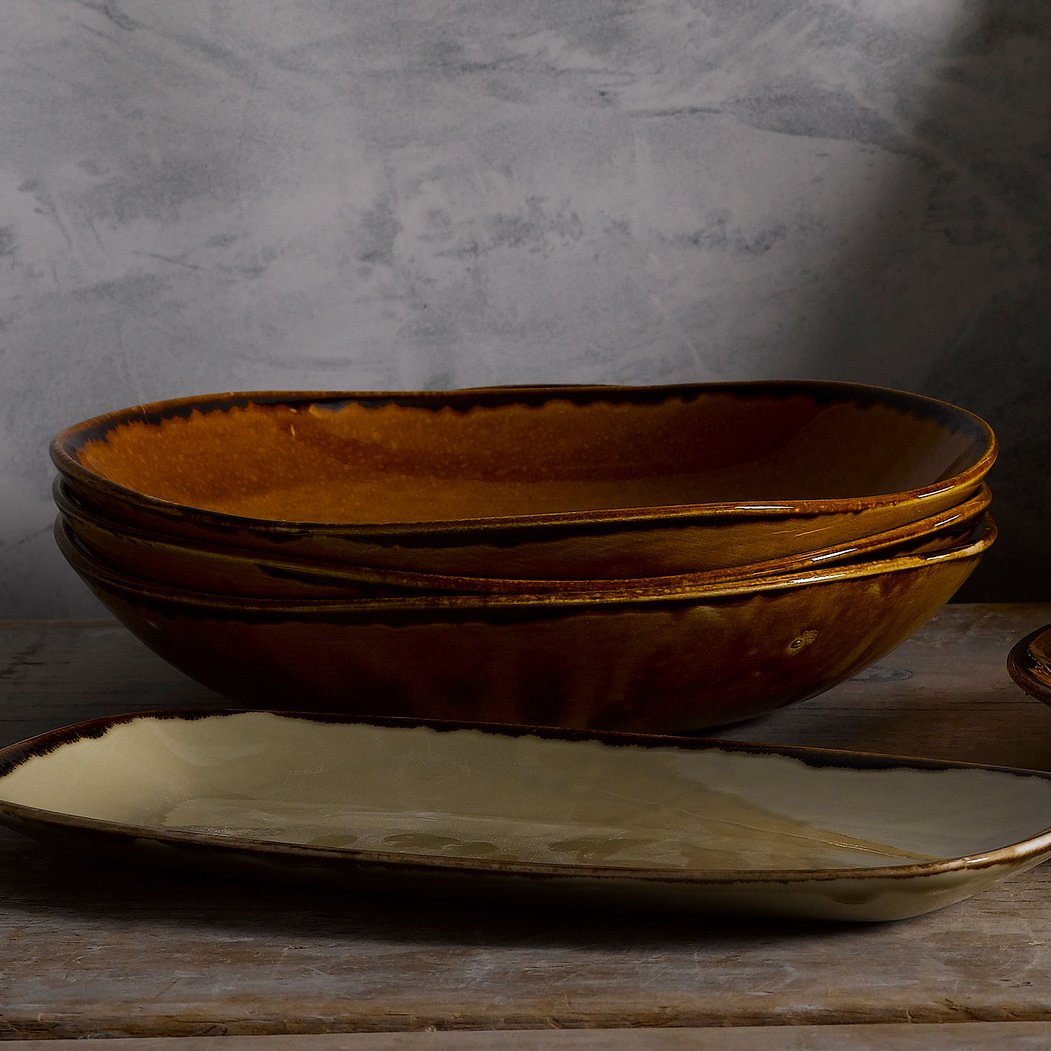 Saladeira Harvest Brown 25cm - Dudson - 5602737076287