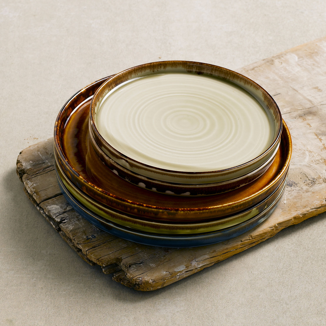 Prato raso Harvest Linen walled 21cm - Dudson - 5034414449488
