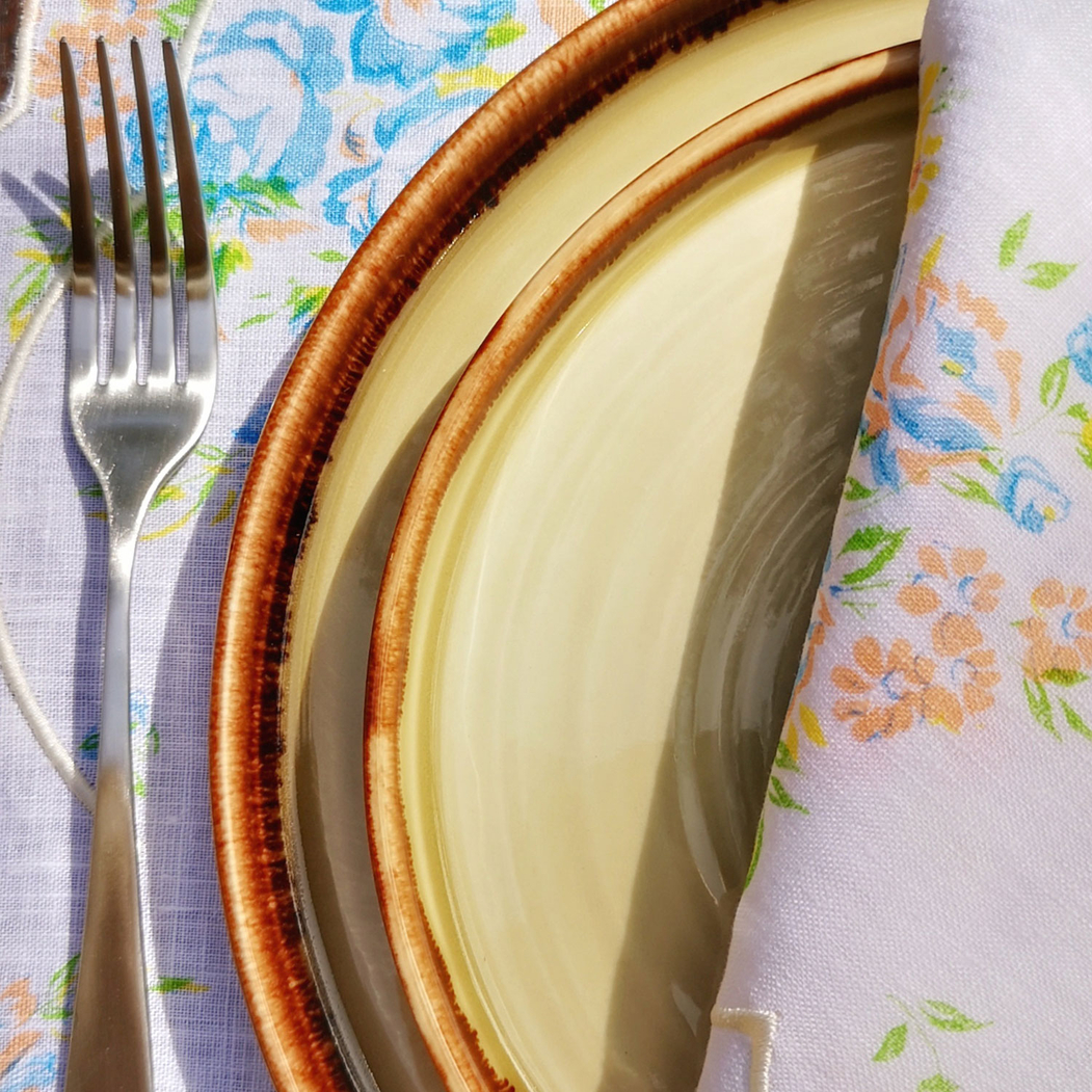 Harvest Green walled plate 26cm - Dudson - 5034414449518