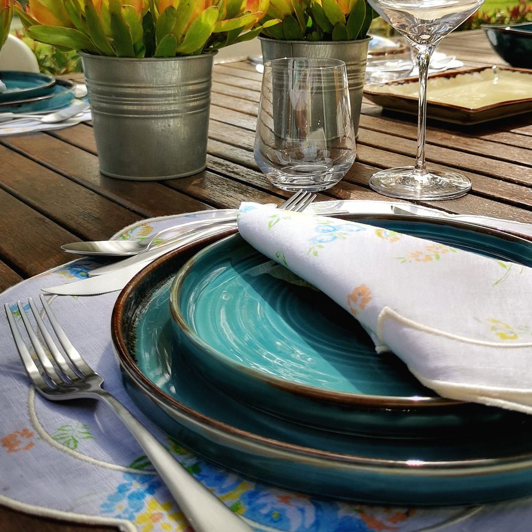Dinner plate Harvest Blue walled 26cm - Dudson - 5,03441E+12
