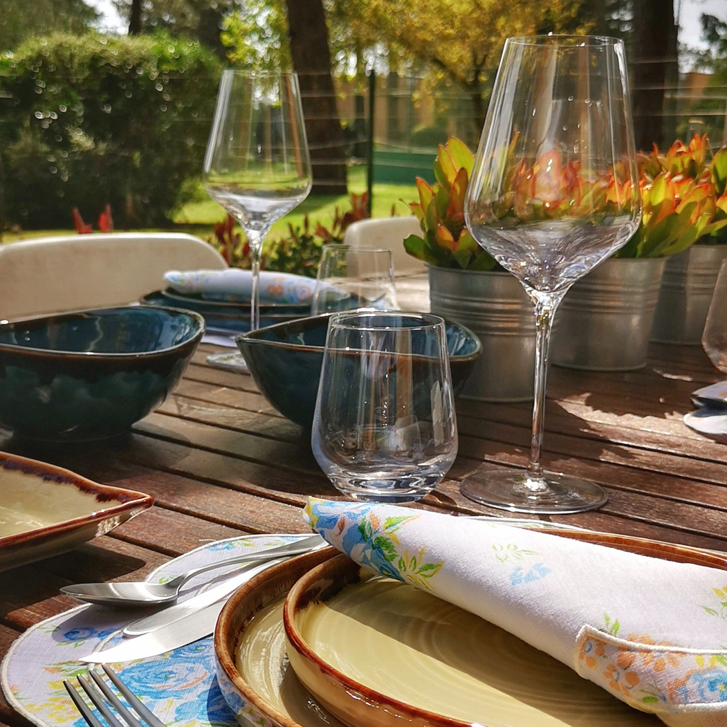 Conjunto mesa completa Harvest Fieldstone 6 pessoas - Kanto - 5602737110585