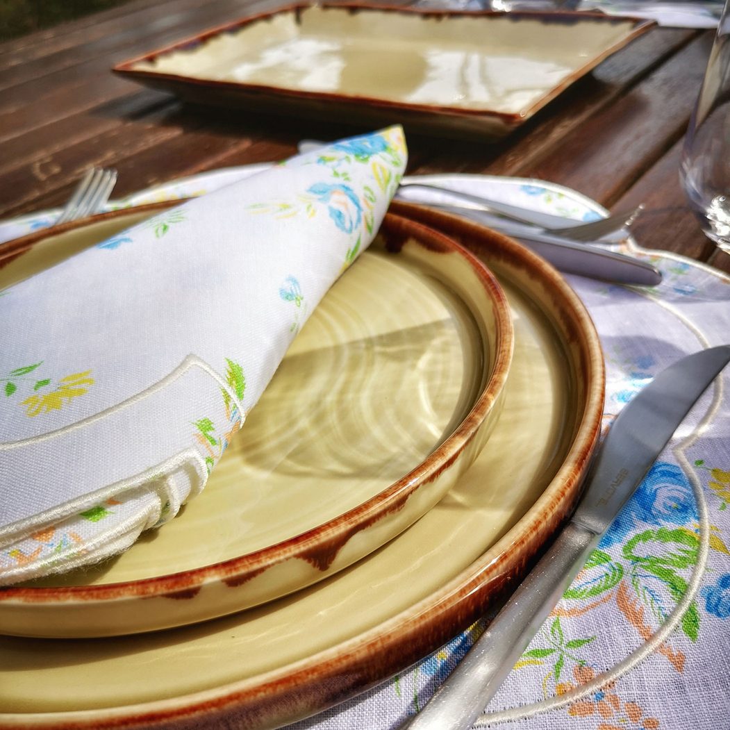 Conjunto mesa completa Harvest Fieldstone 6 pessoas - Kanto - 5602737110585