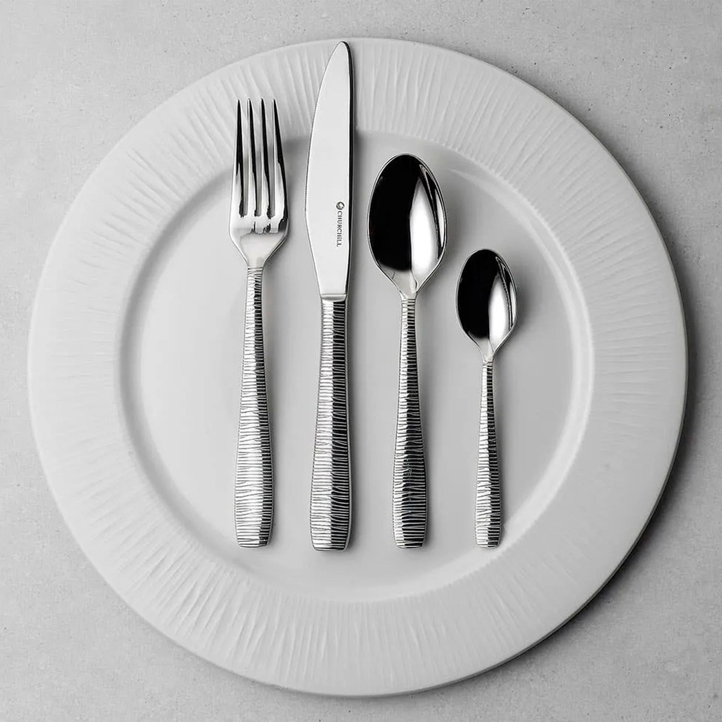 Dinner Plate 28 cm Bamboo White, Vitrified Porcelain - Churchill - 5034414369519