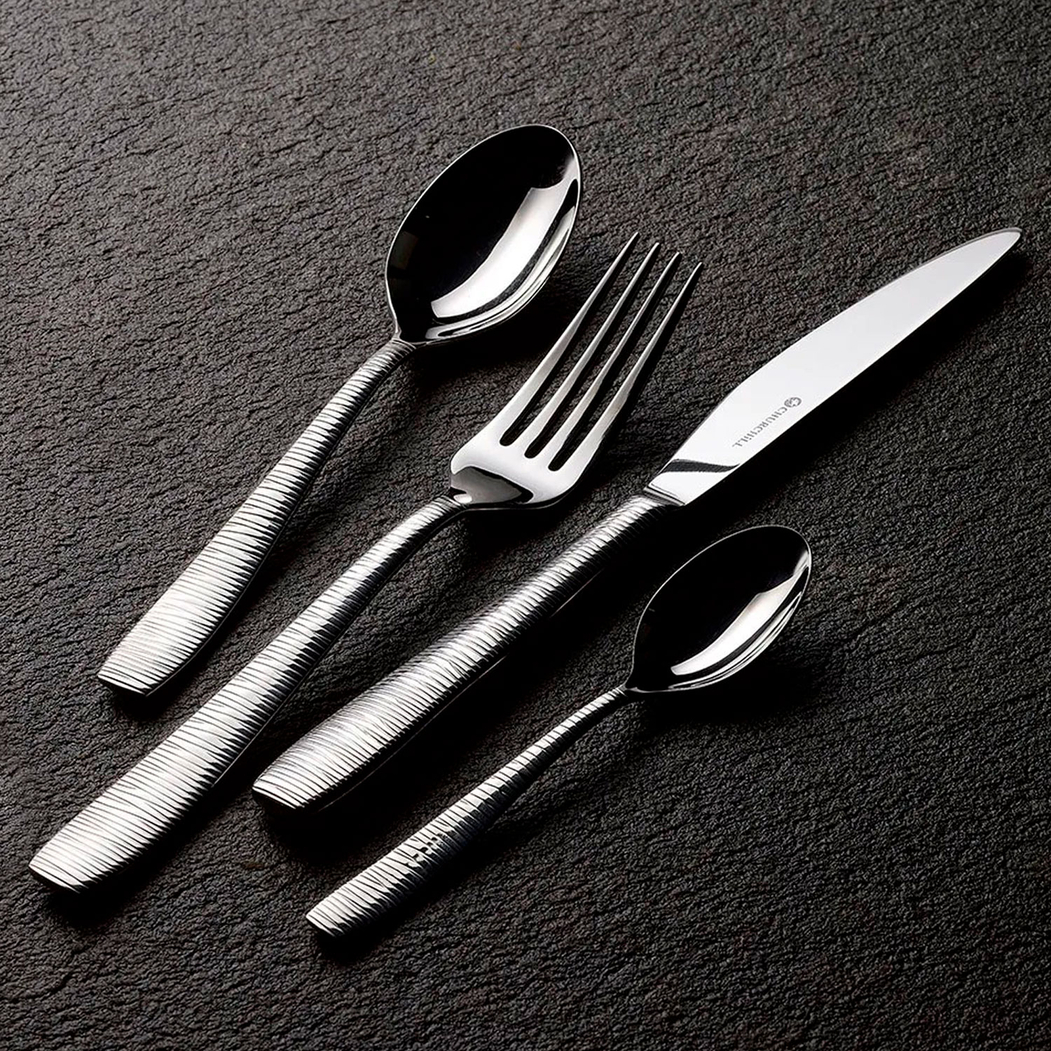 Table Spoon Bamboo 21 cm, Stainless Steel - Churchill - 5,03441E+12