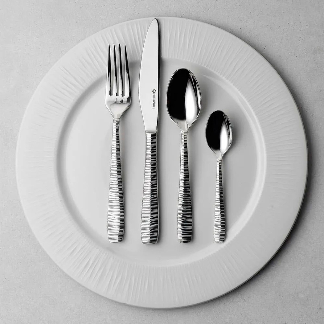 Footed Rimmed Plate 28 cm Bamboo White, Vitrified Porcelain - Churchill - 5034414354621