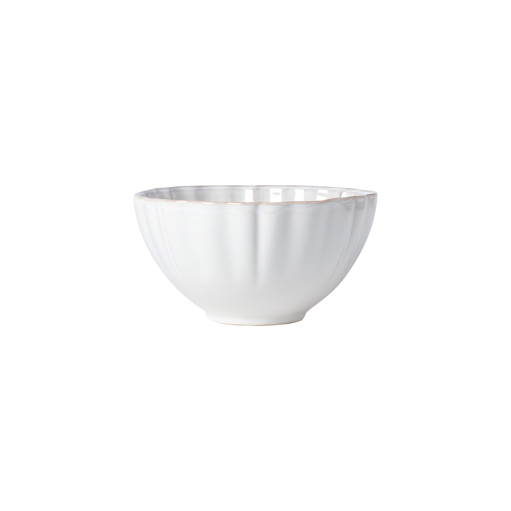 Alentejo cereal bowl 16.2 cm, white stoneware with hand-painted wavy rims - Costa Nova - 5,60674E+12