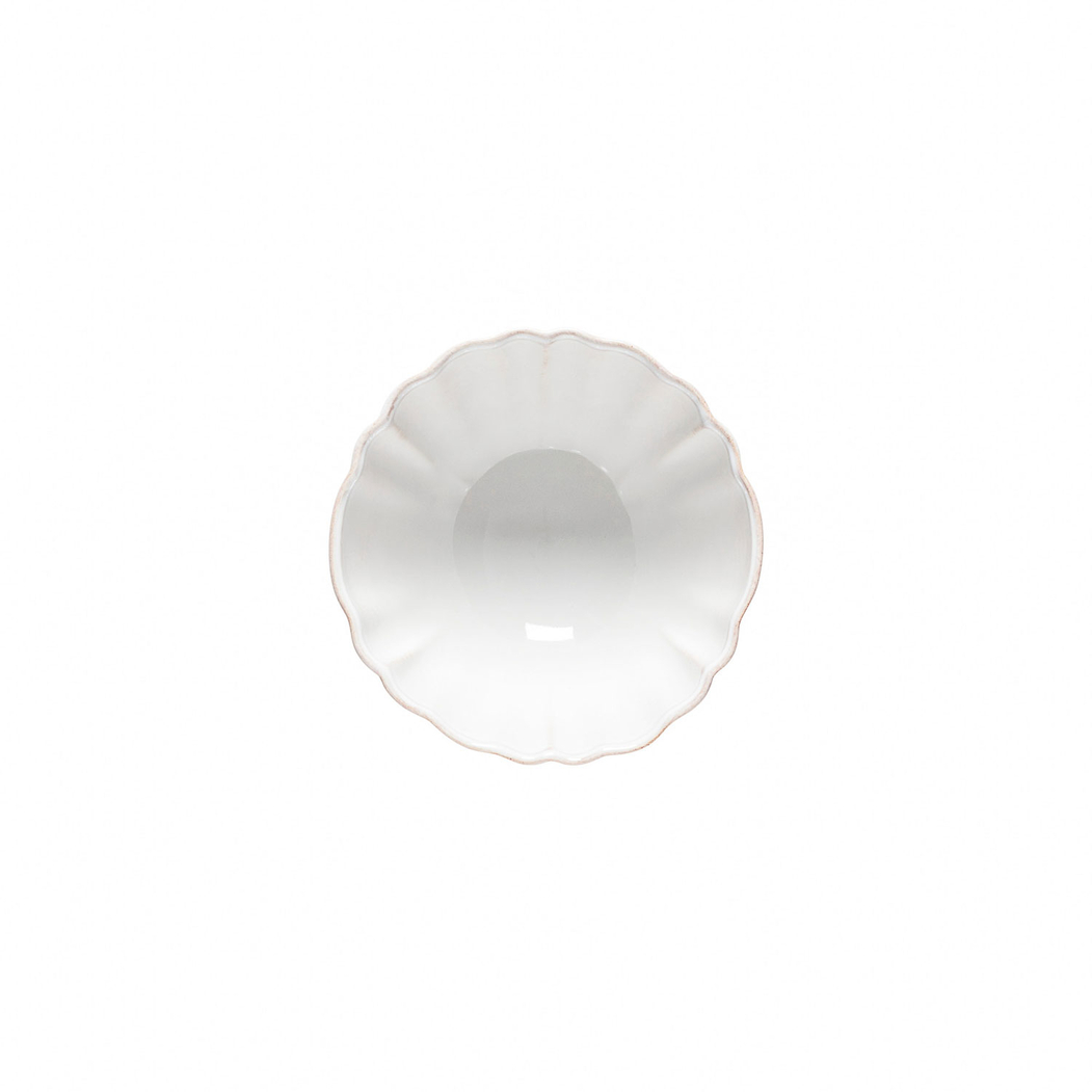 Alentejo cereal bowl 16.2 cm, white stoneware with hand-painted wavy rims - Costa Nova - 5,60674E+12