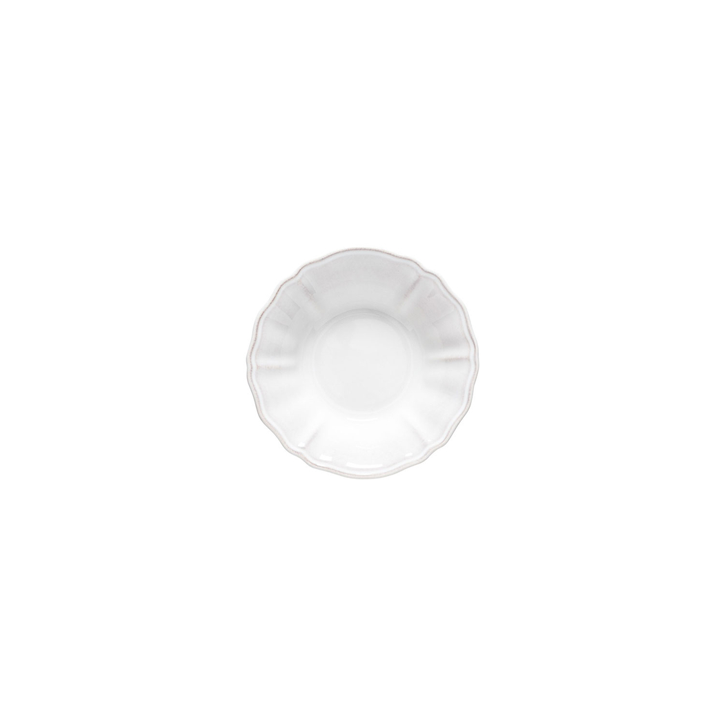 Alentejo appetizer plate 13.5cm, white stoneware with hand-painted wavy rims - Costa Nova - 5606739971496