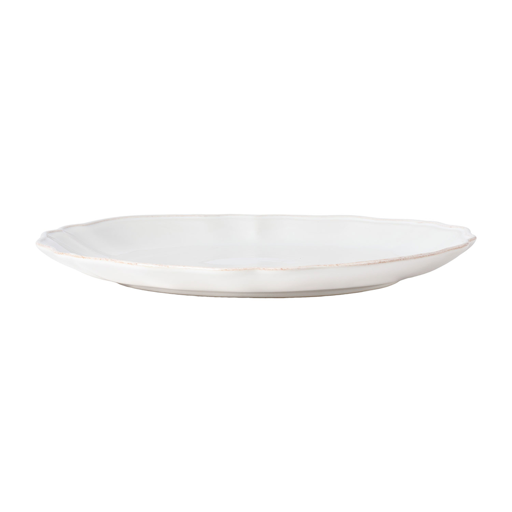 Alentejo dinner plate 30cm, white stoneware with hand-painted wavy rims - Costa Nova - 5606739972226