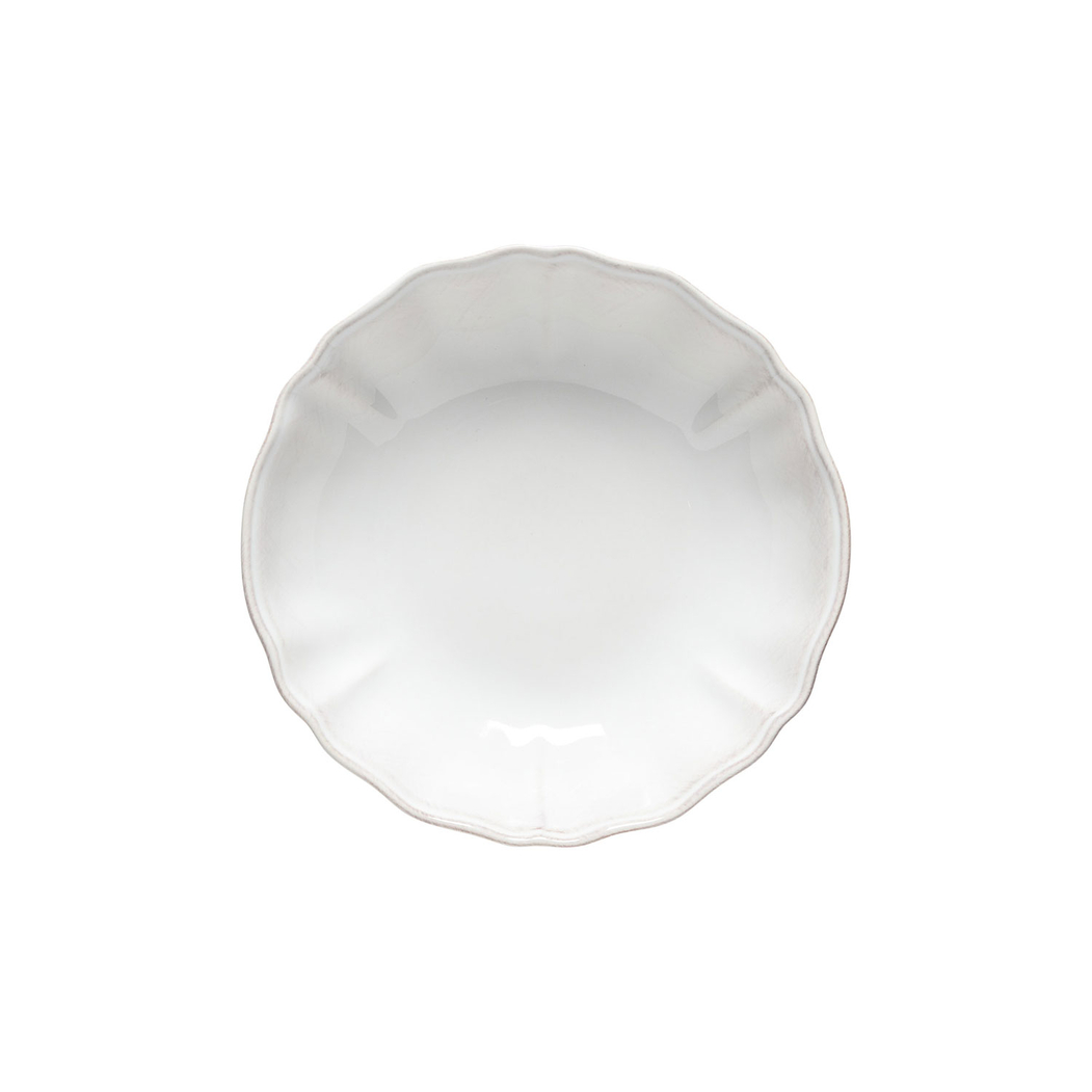 Alentejo pasta bowl 23 cm, white stoneware with hand-painted wavy rims - Costa Nova - 5606739952082