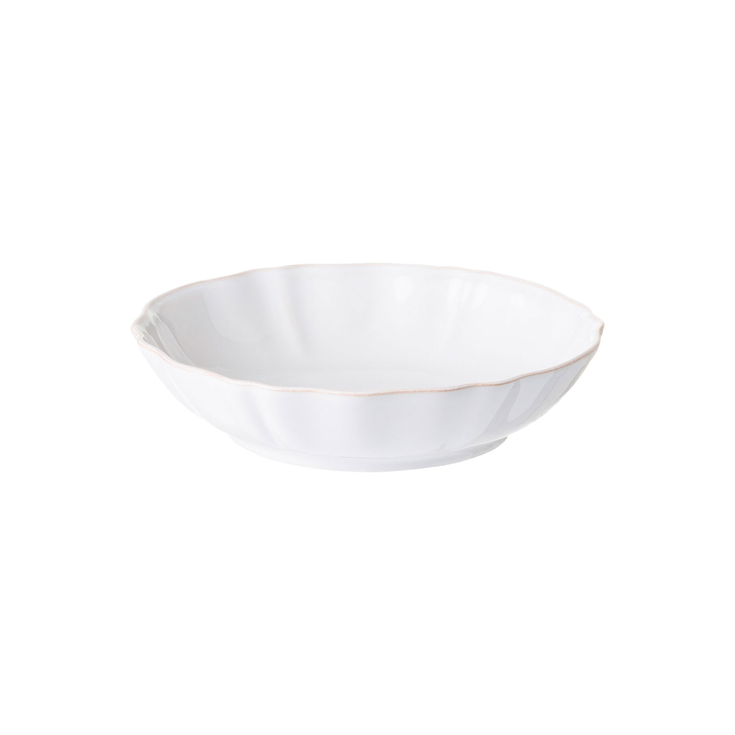 Alentejo pasta bowl 23 cm, white stoneware with hand-painted wavy rims - Costa Nova - 5606739952082